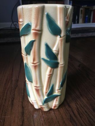 Vintage Royal Copley Bamboo Vase/planter Vase,  Mid - Century Modern,  Tiki,  Hawaii