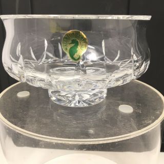 1 Waterford Lismore Cut Lead Crystal 5.  5 " Footed Bowl - - Signed -