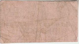 1864 FIFTY CENTS CONFEDERATE NOTE BLACK INK FINE WITH PINHOLES 2