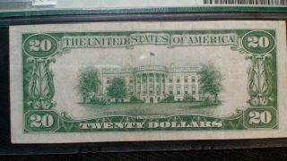 1928 B Twenty Dollar FR 2052 - Glgs PMG CHOICE VF35 CHICAGO Note $20 Bill 3