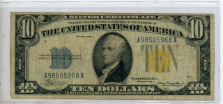 Fr.  2309 1934 - A $10 Ten Dollars “north Africa” Silver Certificate 5968
