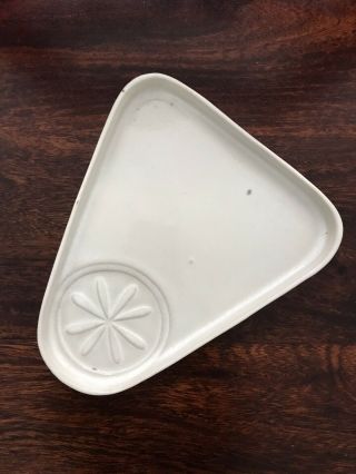 Mcm Vintage Bennington Potters Vermont David Gil Triangle Snack Plate Dish 1341