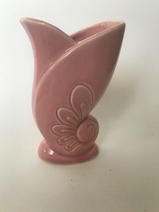 Vintage Shawnee Pottery Pink Butterfly Vase 680 Usa