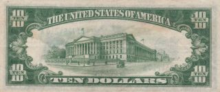 1934 $10 Ten Dollar Silver Certificate Blue Seal circulated 2 2