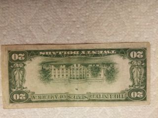 twenty dollar bill 1934 A Chicago Ill. 2