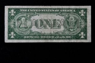 $1 HAWAII 1935A brown seal Silver Certificate S53123350C one dollar,  series A 2