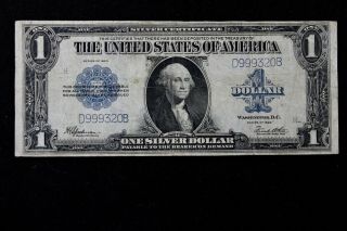 $1 1923 Horse Blanket Large Silver Certificate D999320b One Dollar Fr 237 Kl52