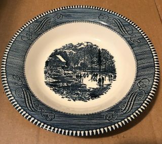 Royal China Currier And Ives 8 1/2 " Soup Bowl