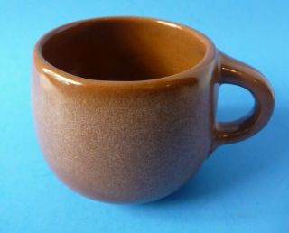 Vintage Frankoma Plainsman Brown Coffee Cup Mug