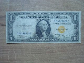 1935 A North Africa $1 Silver Certificate Yellow Seal Circulated