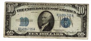 1934 A $10 Ten Dollars Silver Certificate
