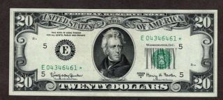 1963 A $20 Frn Richmond District,  Star Note,  High - Grade,  Scarce