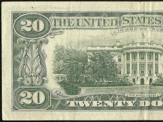 1969 C $20 DOLLAR BILL MISALIGNED PRINTING ERROR NOTE CURRENCY PAPER MONEY 3