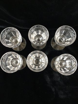 SET OF 6 STUART CRYSTAL ARUNDEL PORT SHERRY LIQUEUR GLASSES 3