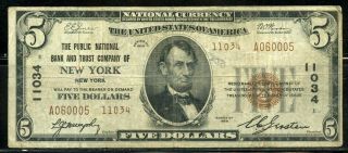 United States $5 1929 Nat 