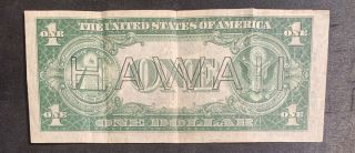 1935 - A $1 Hawaii World War II Silver Certificate With Sleeve 2
