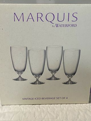 Marquis By Waterford Vintage Iced Beverage Set Of 4