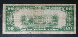 1929 $20 Federal Reserve Bank of Cleveland National Currency Note 2