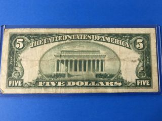 1928 $5 FIVE DOLLARS FRN “GOLD ON DEMAND” NUMERICAL SEAL (4) 2