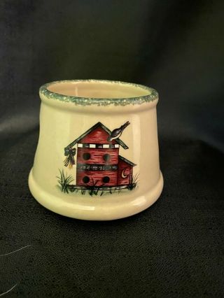 Home & Garden Party Candle Topper - Birdhouse Pattern