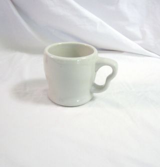 Vintage Shenango China Restaurant Ware Coffee Cup Mug 2 - Finger Handle White