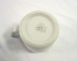 Vintage Shenango China restaurant ware coffee cup mug 2 - finger handle white 2