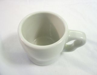 Vintage Shenango China restaurant ware coffee cup mug 2 - finger handle white 3