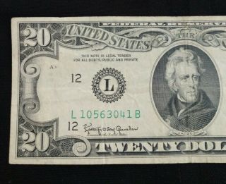 1963 Series A 20 Dollar Bill 3