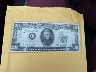 1950 $20 Dollar Federal Reserve Note Bill 3