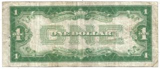 1934 $1 Blue Seal Silver Certificate Funny Back Old Us Paper Money Vg