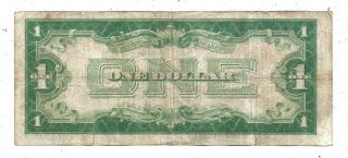 1934 $1 BLUE Seal Silver Certificate FUNNY BACK Old US Paper Money FINE 3