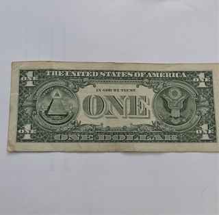 2013 $1 Dollar Note Low Serial Number 00002004 RARE Bill Fancy 2