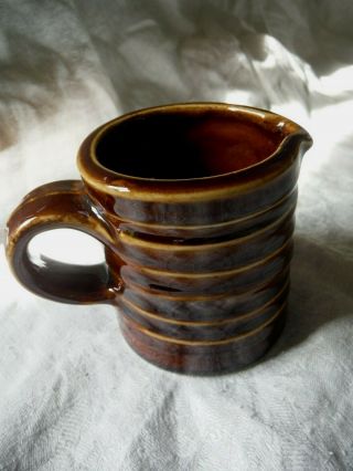 Vintage Hall Ringware Pottery Creamer 2644 Coffee/tea (or Syrup) 2 5/8 " -
