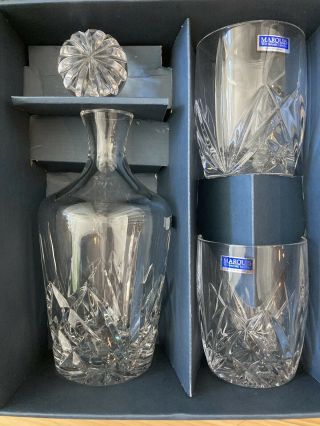 Marquis By Waterford,  Old Fashioned Glass And Decanter Set