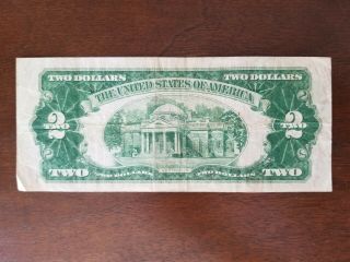 Series of 1928 A Jefferson Two Dollar Bill – Red Seal 2