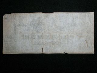1841 $1 One Dollar note from The Towanda Bank,  Bradford County,  Pennsylvania 2