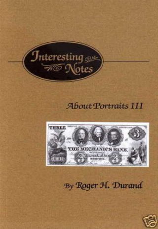 Book - Interesting Notes About Portraits Volume 1 - - - Durand