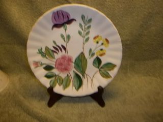 Vintage Southern Blue Ridge Pottery June Bouquet 8 1/2 Inch Salad Plate