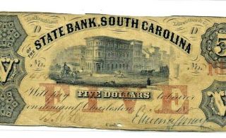$5 " South Carolina " 1800 