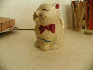 Vintage Shawnee Puss N Boots Creamer Hand Painted Cat