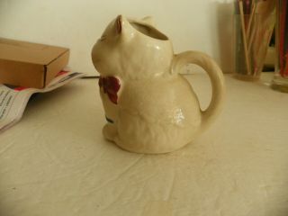 Vintage Shawnee Puss N Boots Creamer Hand Painted Cat 3