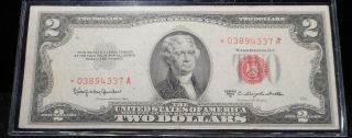 1953 - C $2 " Star Note " Red Seal United States Note - Vf/xf