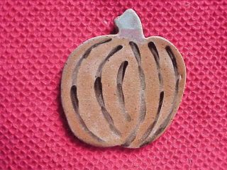 Hand Crafted Ceramic Clay Pottery Magnet Halloween Thanksgiving Holiday Pumpkin