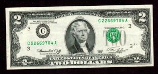((ERROR))  $2 1976 Federal Reserve Note Misaligned MORE CURRENCY 2