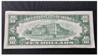 1977 series A G/C CHICAGO $10 Dollar Federal Reserve Note Bill US Currency 2
