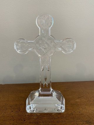 Waterford Crystal Celtic Cross Made in Ireland 8” Tall 2