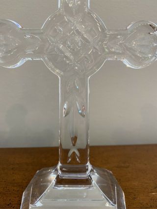 Waterford Crystal Celtic Cross Made in Ireland 8” Tall 3