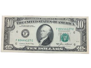 (1) 1985 $10 Crisp Uncirculated Ten Dollar Bill