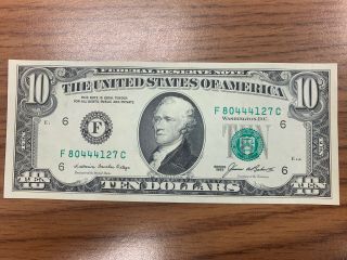 (1) 1985 $10 Crisp Uncirculated Ten Dollar Bill 2