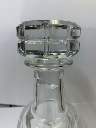 Baccarat Made in France Heavy Crystal Decanter Minor Wear On Stopper Neck 2